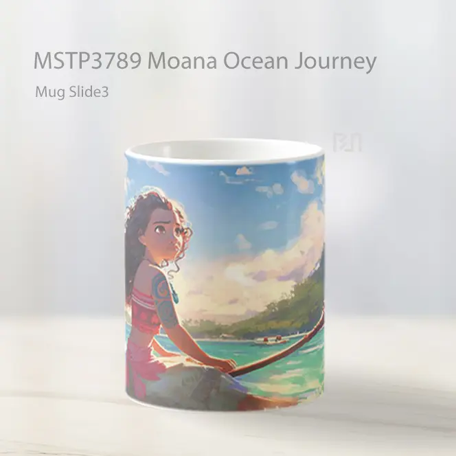Moana Ocean Journey Mug Gelas Keramik MSTP3789 - All-side / Desain
