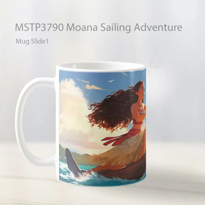 Moana Sailing Adventure Mug Gelas Keramik MSTP3790 - All-side / Desain