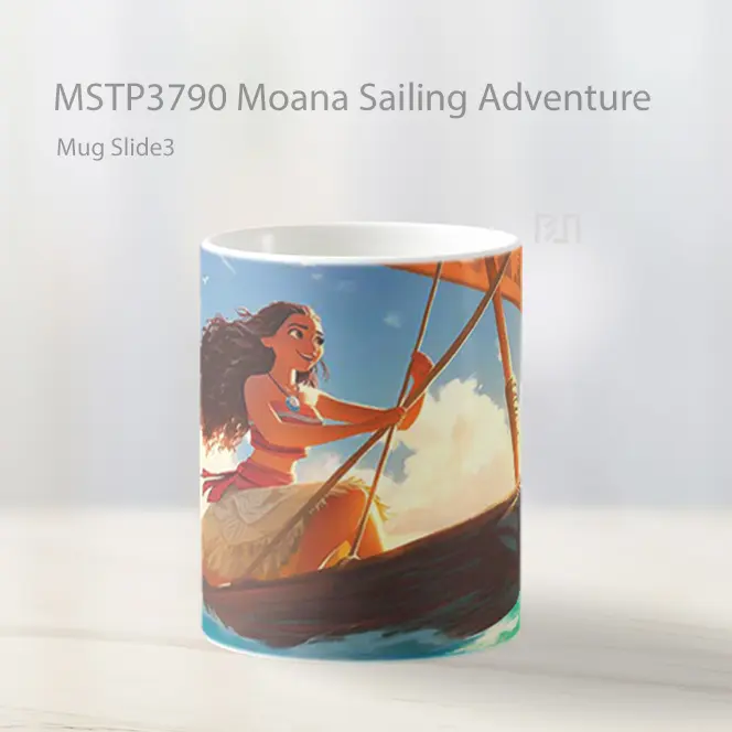 Moana Sailing Adventure Mug Gelas Keramik MSTP3790 - All-side / Desain