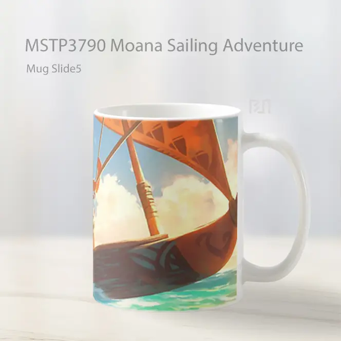 Moana Sailing Adventure Mug Gelas Keramik MSTP3790 - All-side / Desain