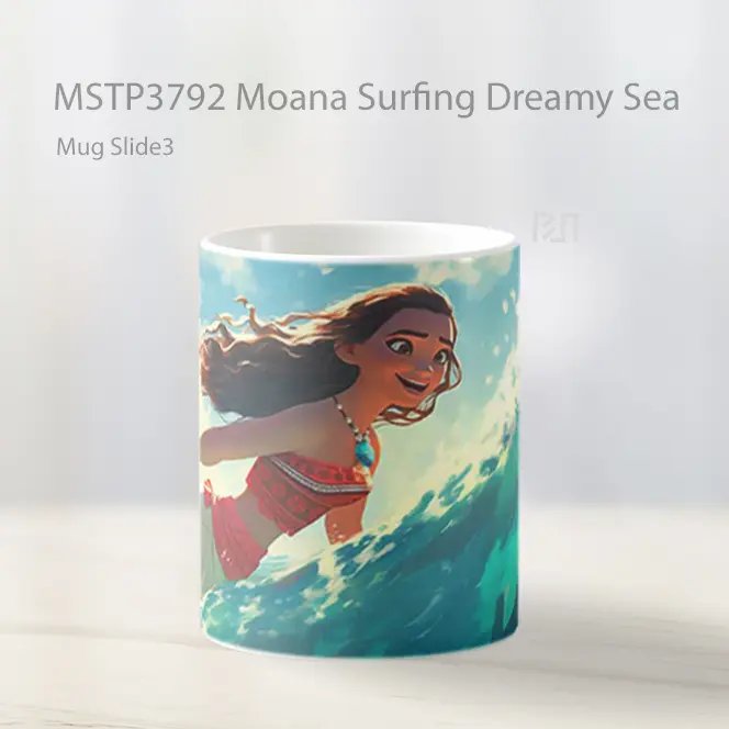 Moana Surfing Dreamy Sea Mug Gelas Keramik MSTP3792 - All-side / Desain