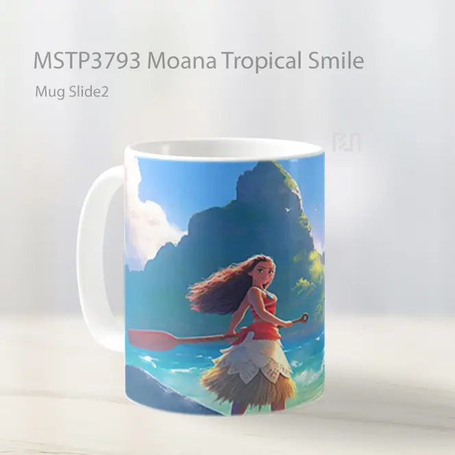 Moana Tropical Smile Mug Gelas Keramik MSTP3793 - All-side / Desain