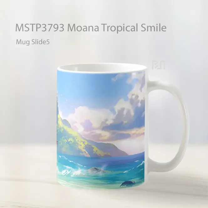 Moana Tropical Smile Mug Gelas Keramik MSTP3793 - All-side / Desain