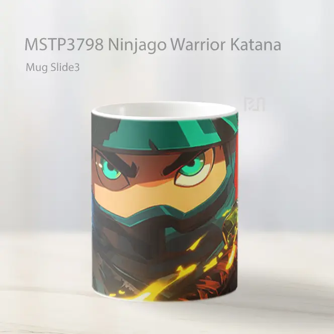 Ninjago Warrior Katana Mug Gelas Keramik MSTP3798 - All-side / Desain