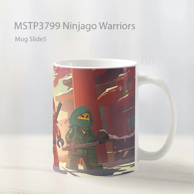 Ninjago Warriors Mug Gelas Keramik MSTP3799 - All-side / Desain