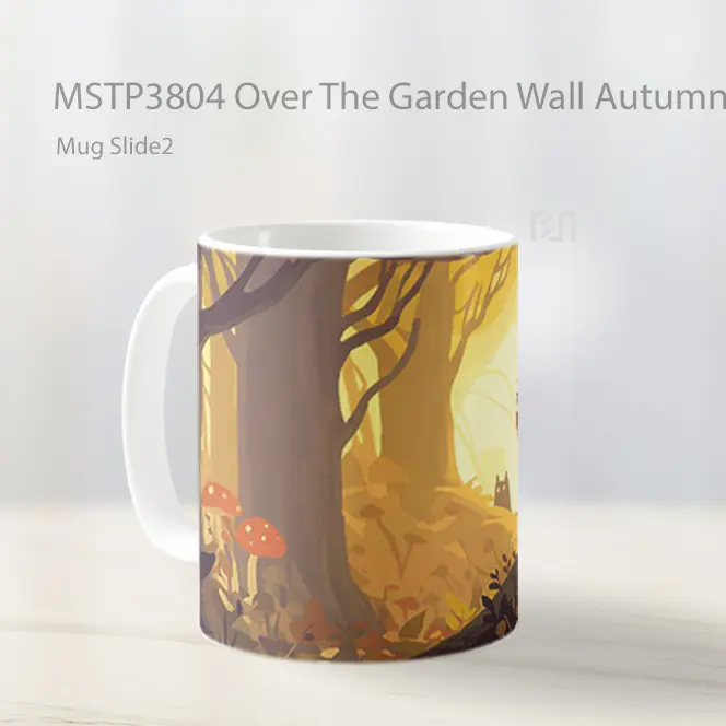 Over The Garden Wall Autumn Forest Mug Gelas Keramik MSTP3804 - All-side / Desain