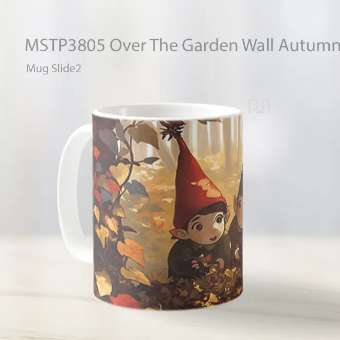 Over The Garden Wall Autumn Gnomes Mug Gelas Keramik MSTP3805 - All-side / Desain