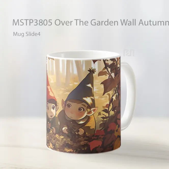 Over The Garden Wall Autumn Gnomes Mug Gelas Keramik MSTP3805