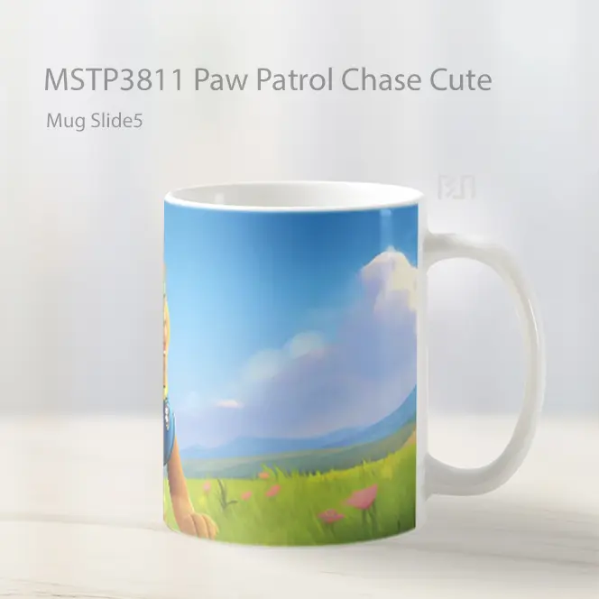 Paw Patrol Chase Cute Mug Gelas Keramik MSTP3811 - All-side / Desain