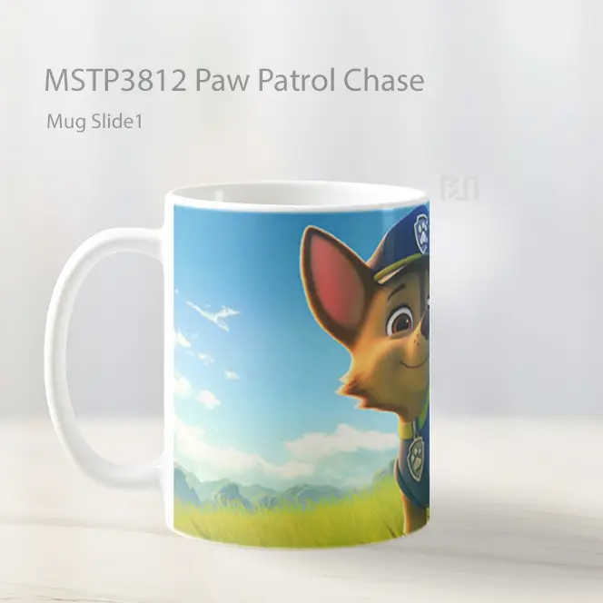 Paw Patrol Chase Mug Gelas Keramik MSTP3812 - All-side / Desain