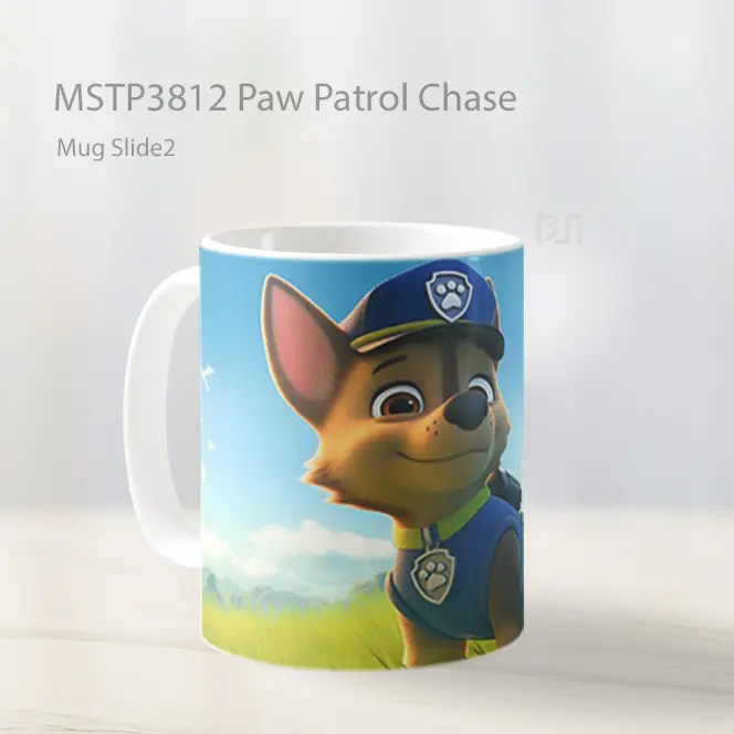 Paw Patrol Chase Mug Gelas Keramik MSTP3812 - All-side / Desain