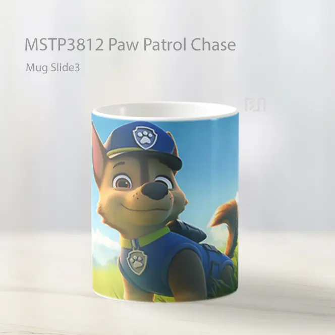 Paw Patrol Chase Mug Gelas Keramik MSTP3812 - All-side / Desain