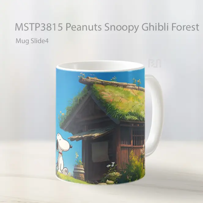 Peanuts Snoopy Ghibli Forest Mug Gelas Keramik MSTP3815