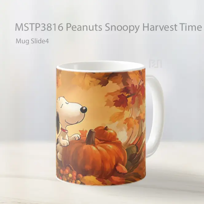 Peanuts Snoopy Harvest Time Mug Gelas Keramik MSTP3816