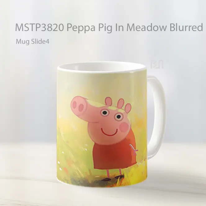 Peppa Pig In Meadow Blurred Mug Gelas Keramik MSTP3820