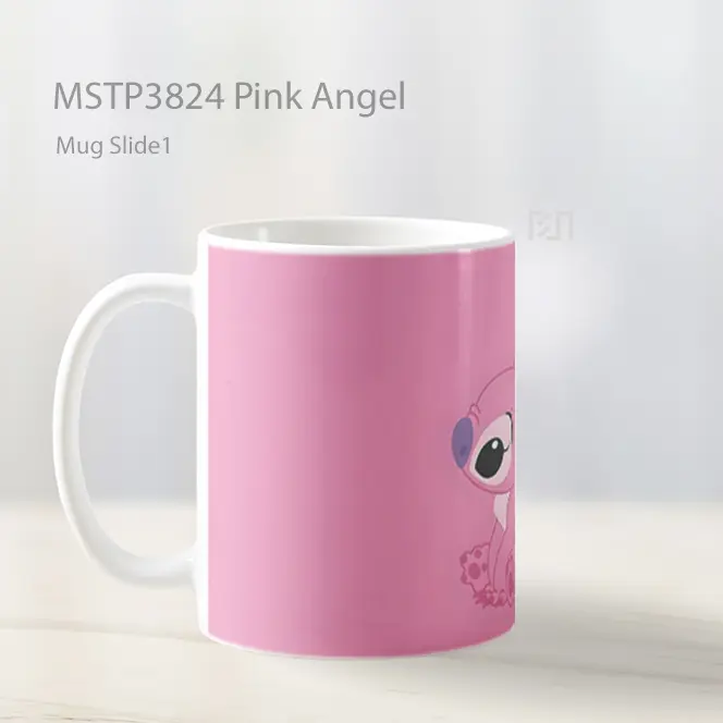 Pink Angel Mug Gelas Keramik MSTP3824 - All-side / Desain