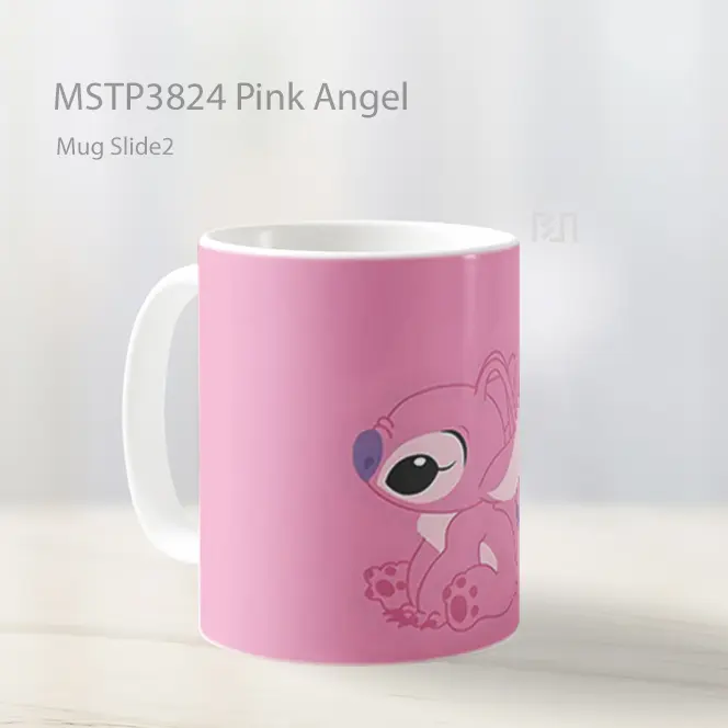 Pink Angel Mug Gelas Keramik MSTP3824 - All-side / Desain