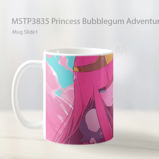 Princess Bubblegum Adventure Time Mug Gelas Keramik MSTP3835 - All-side / Desain