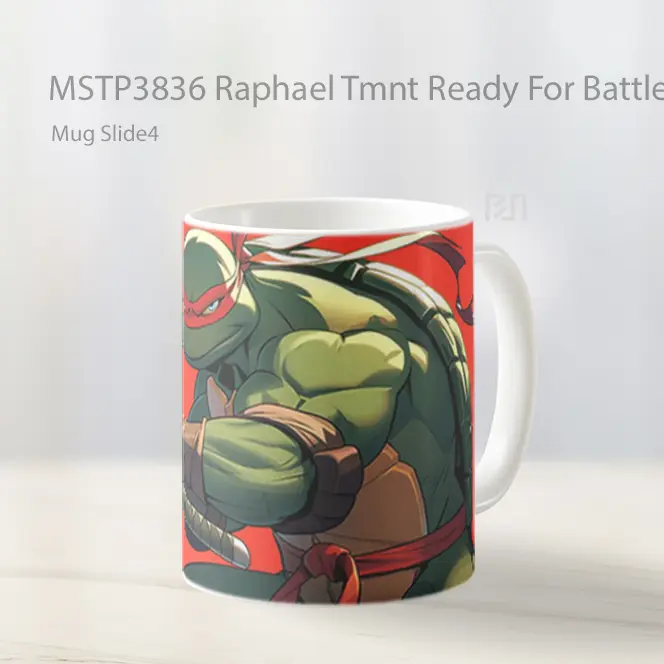 Raphael Tmnt Ready For Battle Mug Gelas Keramik MSTP3836