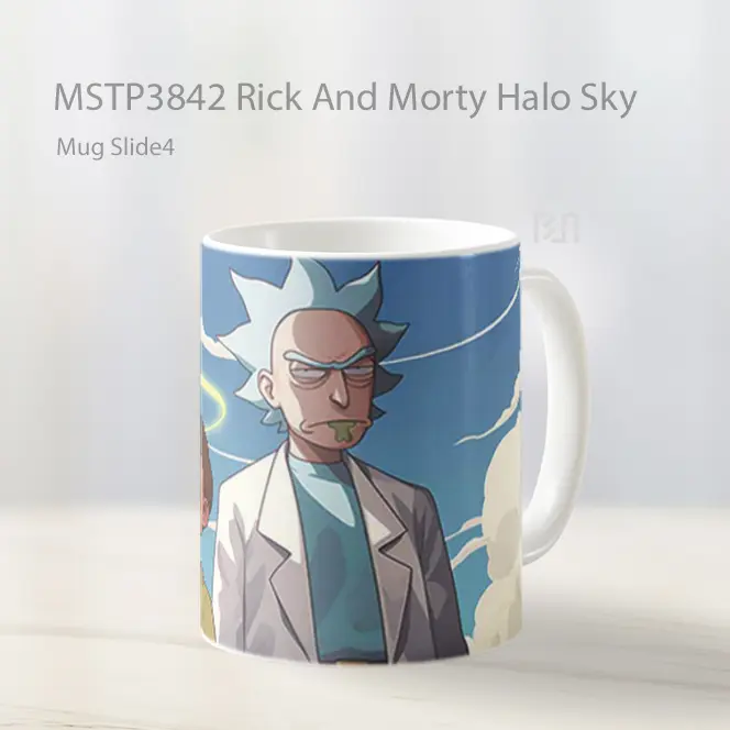 Rick And Morty Halo Sky Mug Gelas Keramik MSTP3842