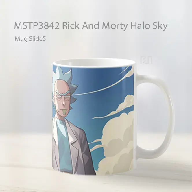Rick And Morty Halo Sky Mug Gelas Keramik MSTP3842 - All-side / Desain