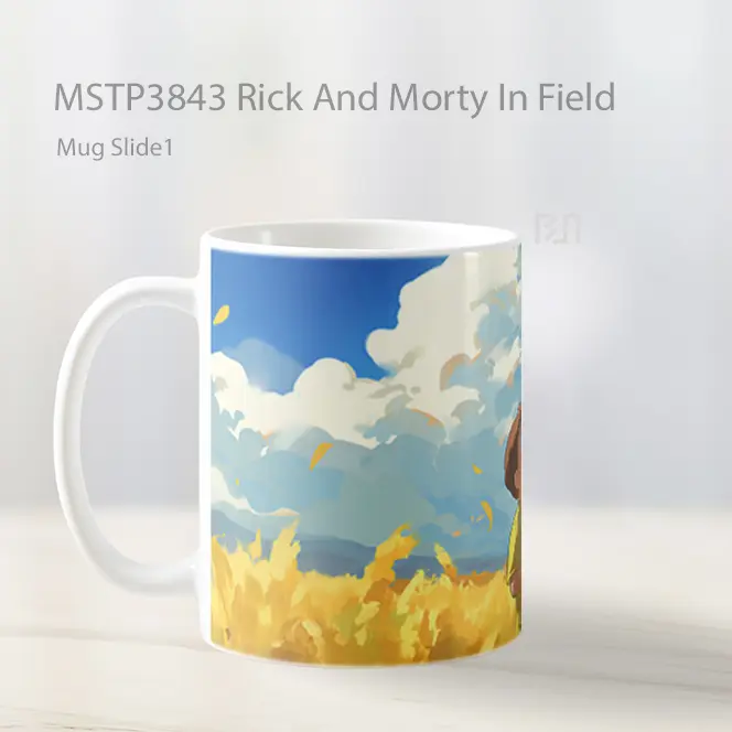 Rick And Morty In Field Mug Gelas Keramik MSTP3843 - All-side / Desain