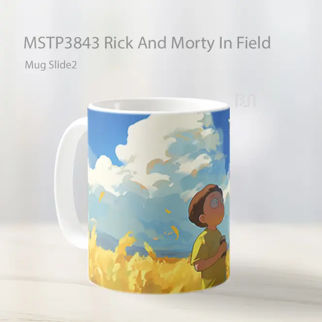 Rick And Morty In Field Mug Gelas Keramik MSTP3843 - All-side / Desain