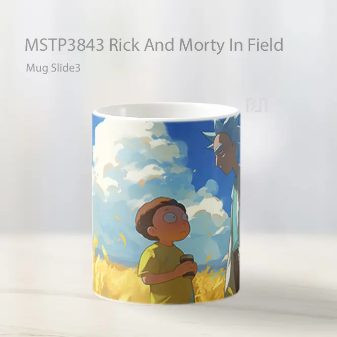 Rick And Morty In Field Mug Gelas Keramik MSTP3843 - All-side / Desain