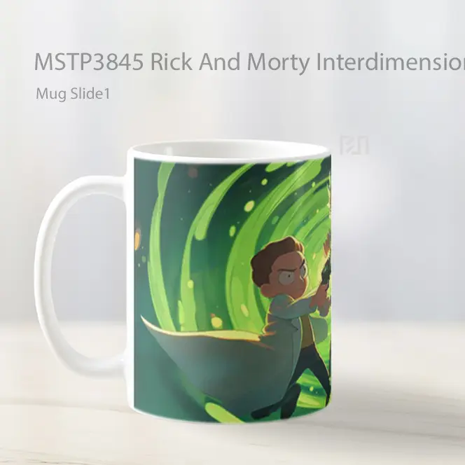 Rick And Morty Interdimensional Chaos Mug Gelas Keramik MSTP3845 - All-side / Desain