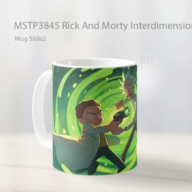Rick And Morty Interdimensional Chaos Mug Gelas Keramik MSTP3845 - All-side / Desain