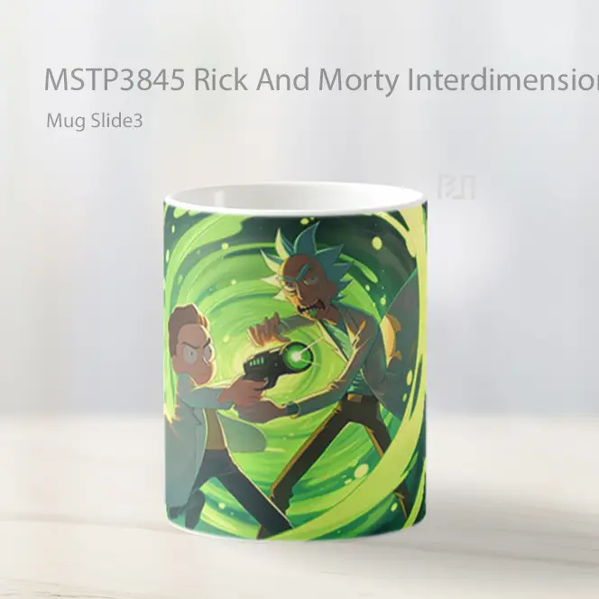 Rick And Morty Interdimensional Chaos Mug Gelas Keramik MSTP3845 - All-side / Desain