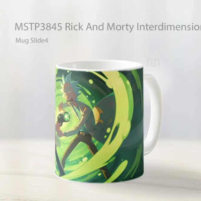 Rick And Morty Interdimensional Chaos Mug Gelas Keramik MSTP3845
