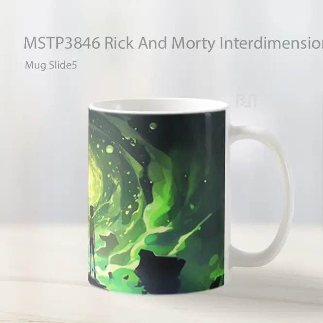 Rick And Morty Interdimensional Swirl Mug Gelas Keramik MSTP3846 - All-side / Desain