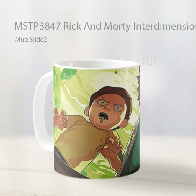Rick And Morty Interdimensional Travel Mug Gelas Keramik MSTP3847 - All-side / Desain