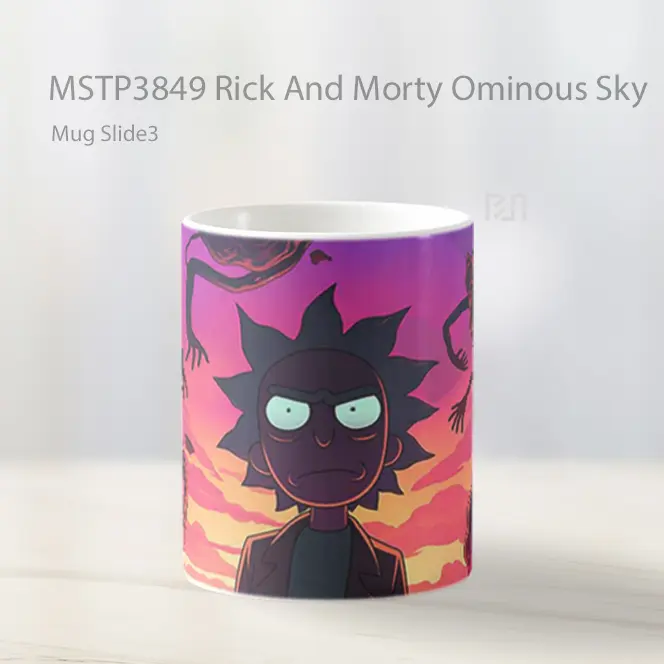 Rick And Morty Ominous Sky Mug Gelas Keramik MSTP3849 - All-side / Desain
