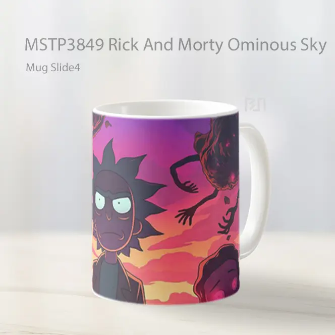 Rick And Morty Ominous Sky Mug Gelas Keramik MSTP3849