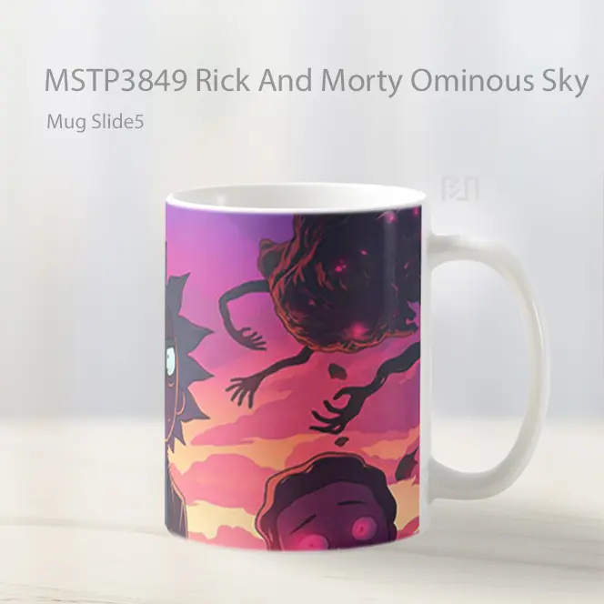 Rick And Morty Ominous Sky Mug Gelas Keramik MSTP3849 - All-side / Desain