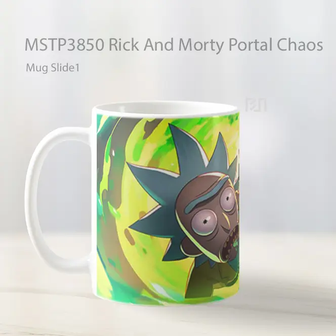 Rick And Morty Portal Chaos Mug Gelas Keramik MSTP3850 - All-side / Desain