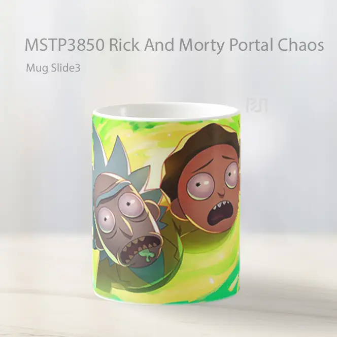 Rick And Morty Portal Chaos Mug Gelas Keramik MSTP3850 - All-side / Desain