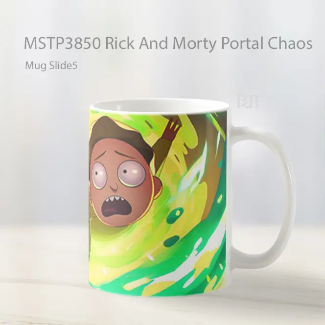 Rick And Morty Portal Chaos Mug Gelas Keramik MSTP3850 - All-side / Desain