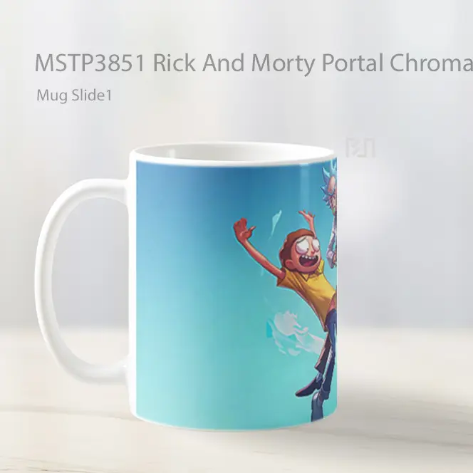 Rick And Morty Portal Chroma Mix Gradient Mug Gelas Keramik MSTP3851 - All-side / Desain