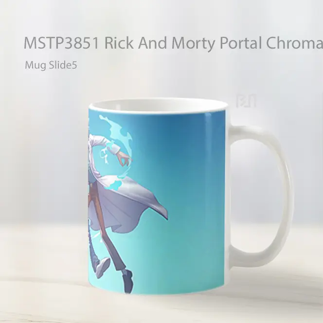 Rick And Morty Portal Chroma Mix Gradient Mug Gelas Keramik MSTP3851 - All-side / Desain