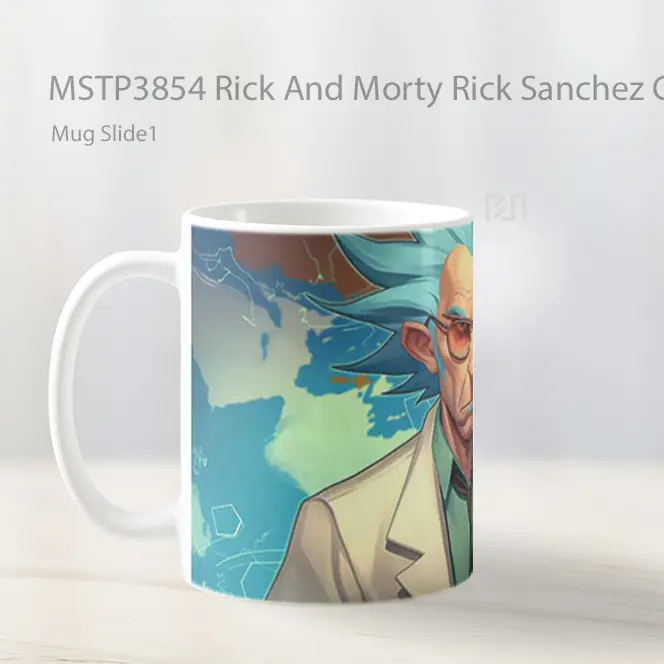 Rick And Morty Rick Sanchez Cool Genius Mug Gelas Keramik MSTP3854 - All-side / Desain