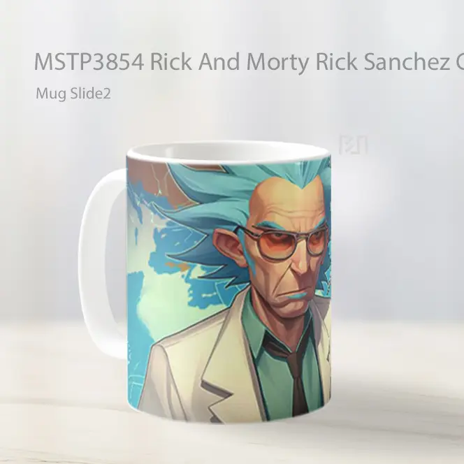 Rick And Morty Rick Sanchez Cool Genius Mug Gelas Keramik MSTP3854 - All-side / Desain