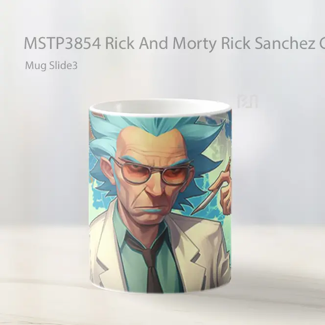 Rick And Morty Rick Sanchez Cool Genius Mug Gelas Keramik MSTP3854 - All-side / Desain