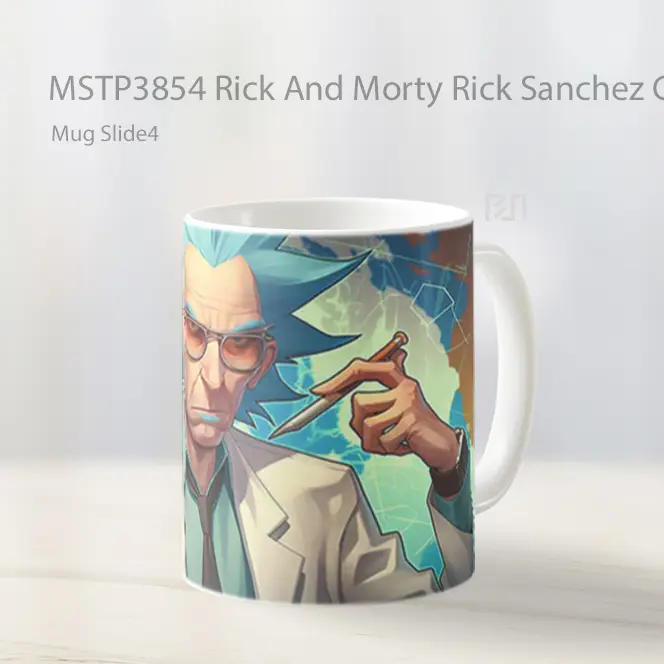 Rick And Morty Rick Sanchez Cool Genius Mug Gelas Keramik MSTP3854