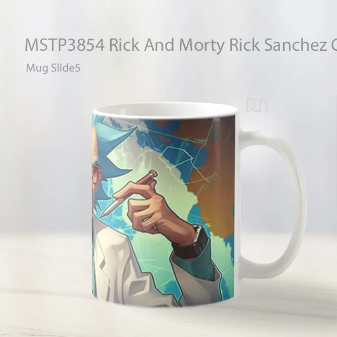 Rick And Morty Rick Sanchez Cool Genius Mug Gelas Keramik MSTP3854 - All-side / Desain