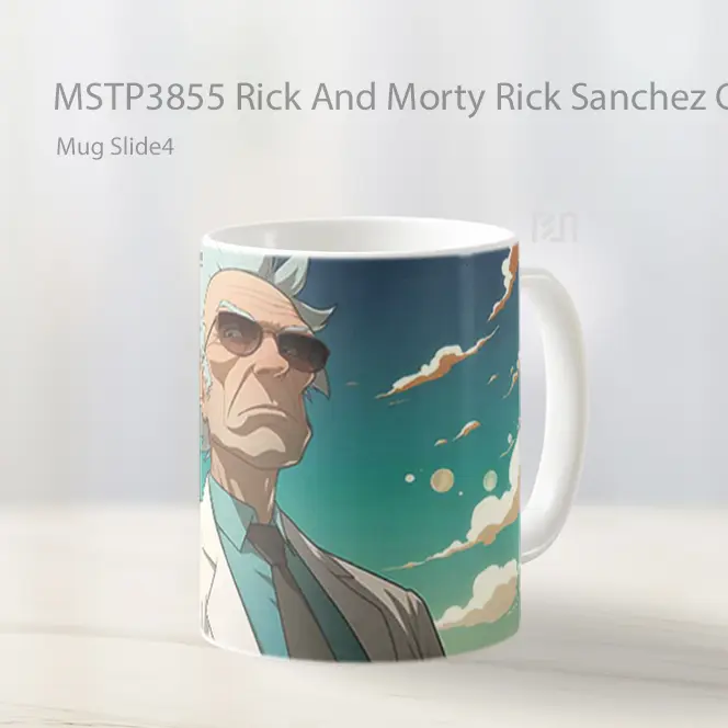 Rick And Morty Rick Sanchez Cool Shades Mug Gelas Keramik MSTP3855