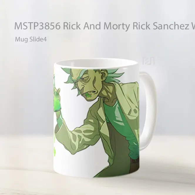 Rick And Morty Rick Sanchez With Flask Mug Gelas Keramik MSTP3856