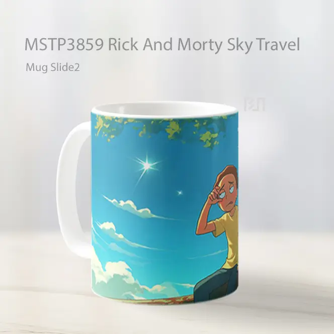 Rick And Morty Sky Travel Mug Gelas Keramik MSTP3859 - All-side / Desain